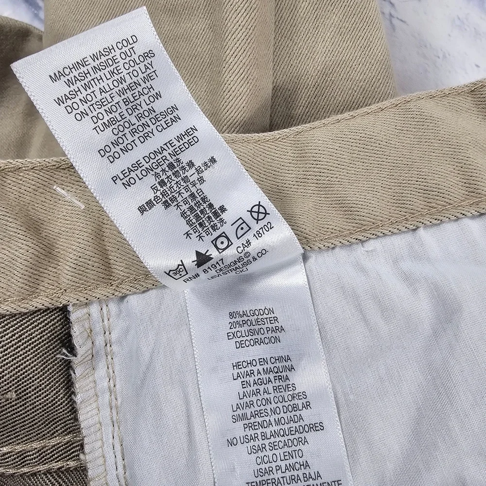 Levis 511 Slim Pants MENS 28x28 Khaki Tan Twill Casual Classic